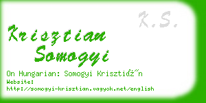 krisztian somogyi business card